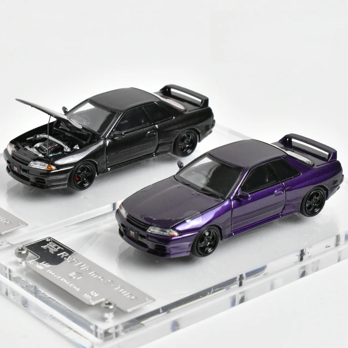 FH 1:64 GT-R R32 Nismo S-Tune Modelo de coche de aleación con textura de carbono