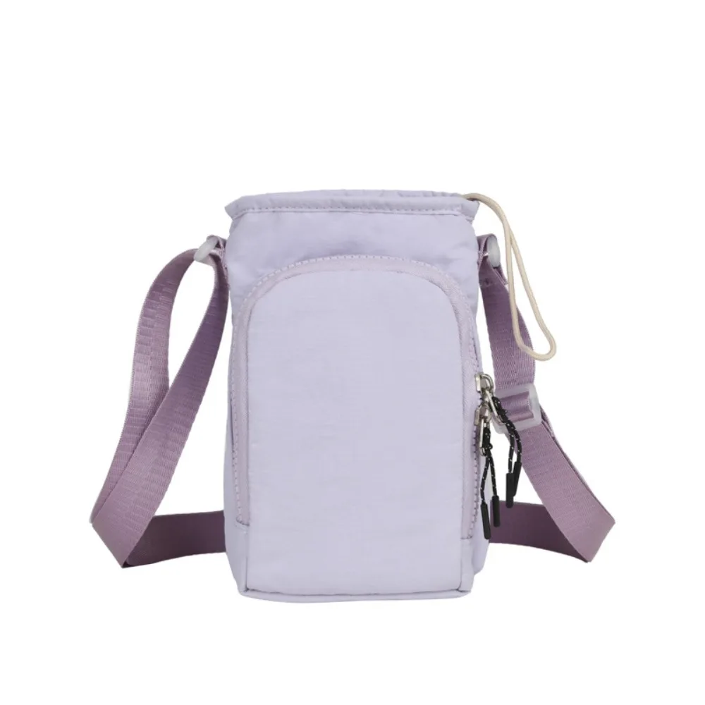 

Shoulder Strap Water Bottle Carrier Bag Waterproof Front Pocket Water Bottle Holder Adjustable Large Opening