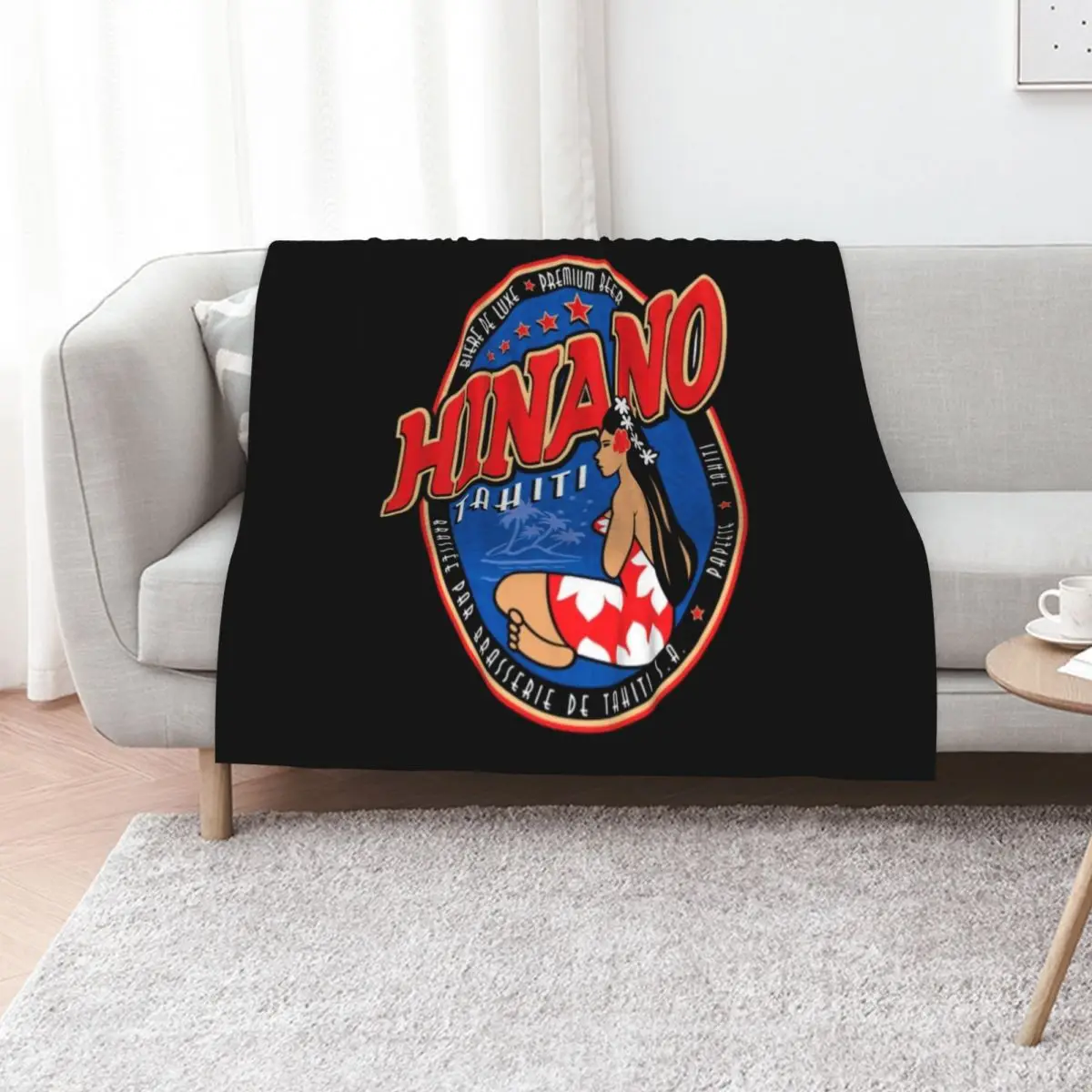 Hinano Tahiti T-ShirtHINANO TAHITI Throw Blanket Luxury St Summer christmas gifts Polar for babies Blankets