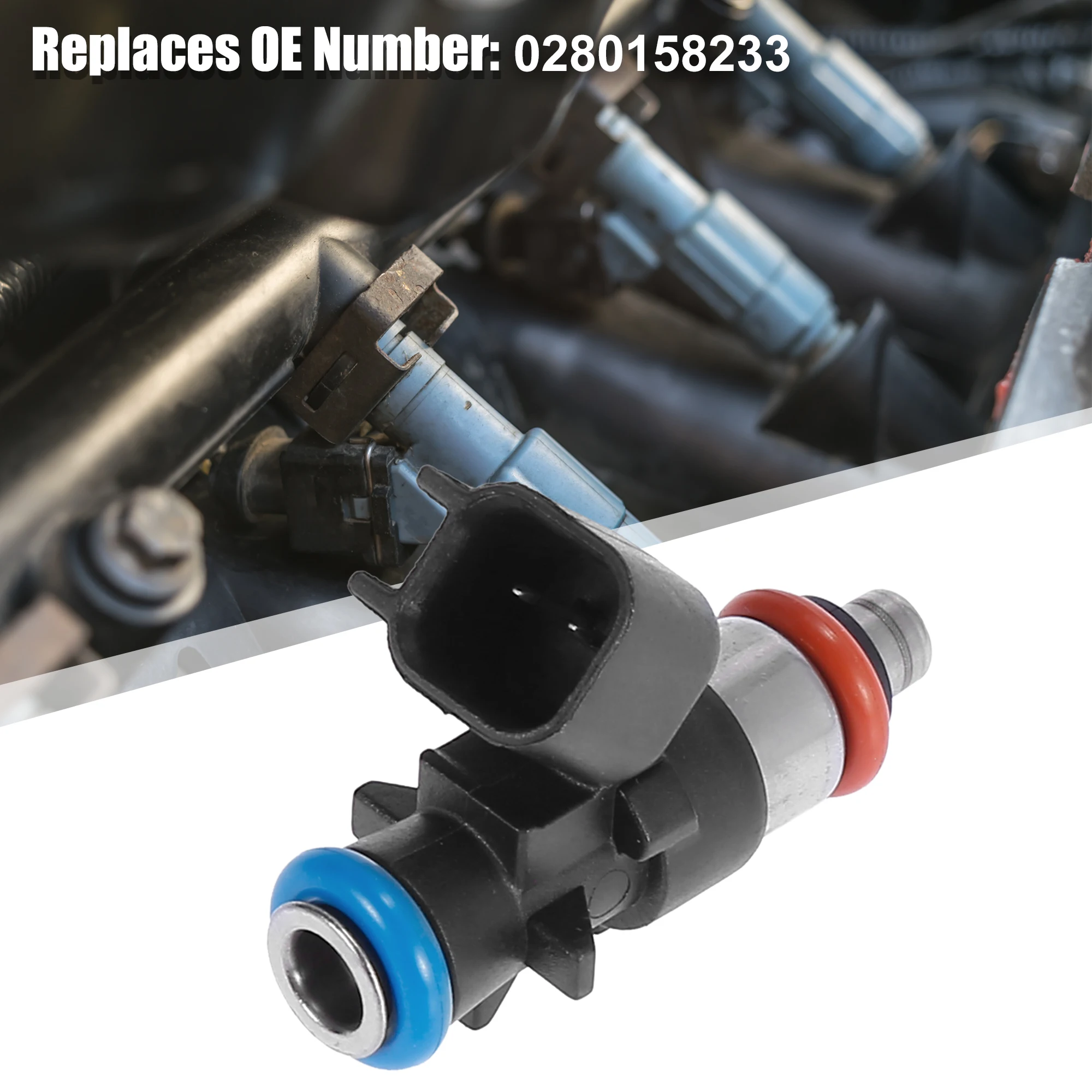 

UXCELL 6pcs 0280158233 Fuel Injector for Dodge Challenger Charger for Jeep Wranger 3.6L