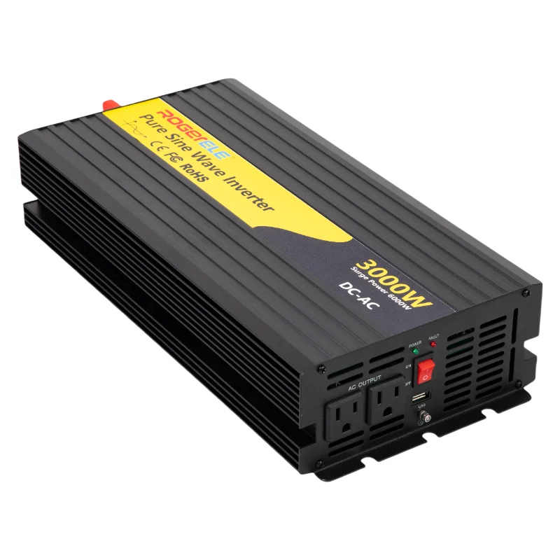 

3000W-B Pure Sine Wave Inverter: 12V/24V/48V To 220V Outdoor Power Converter, High-Power Vehicle Inverter