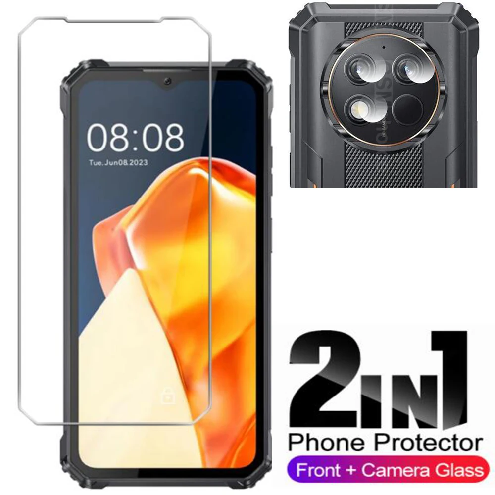 Oukitel WP28 WP28 S G1 용 2.5D 9H 강화 유리 Oukitel G1 소프트 카메라 렌즈 보호대 용 6.52 \