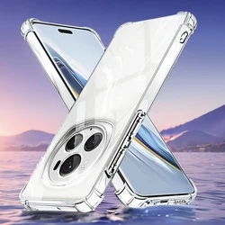 Phone Case Airbag Silicone TPU Bumper Shockproof Back Cover for Honor Magic6 Lite Magic5 Lite Magic 6 5 Pro Clear Protectors