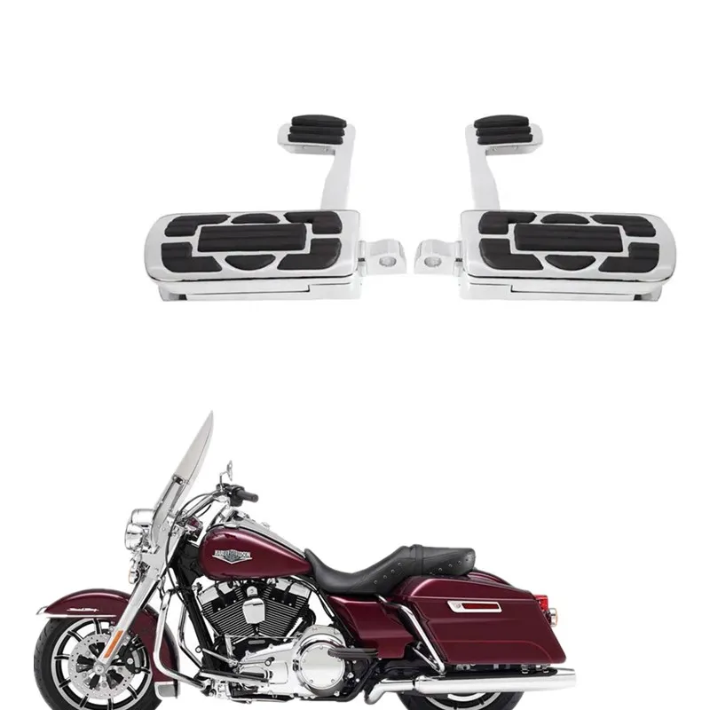 For Harley Road King Street Electra Glide softial Dyna Sportster Dirver Passenger Accessories Motorcycle Footrest Pegs pedal