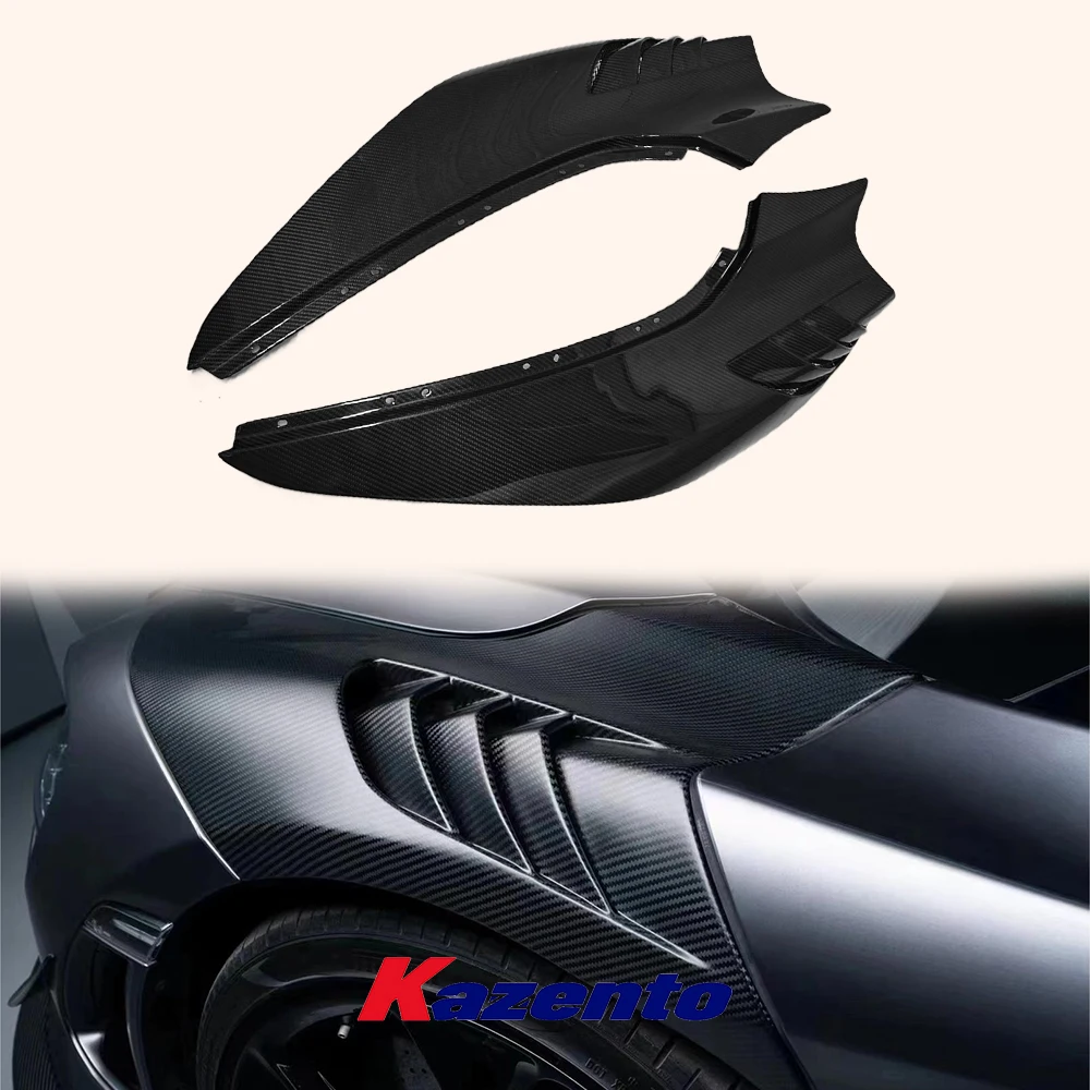 Dry Carbon High Quality For Mclaren 720 720S MD Style Front Vented Fender Pair