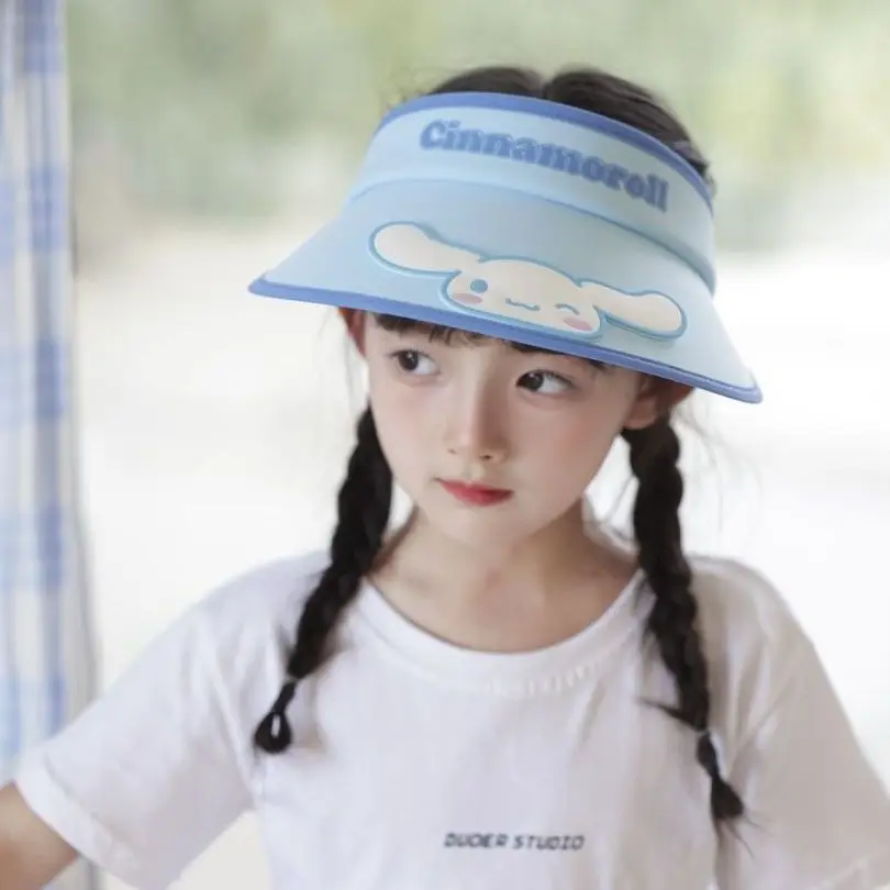 

Sanrioed Summer Sun Hat Hello Kitty Cinnamoroll My Melody Empty Top Sun Protection Cute Children's Sun Hat UV Protection