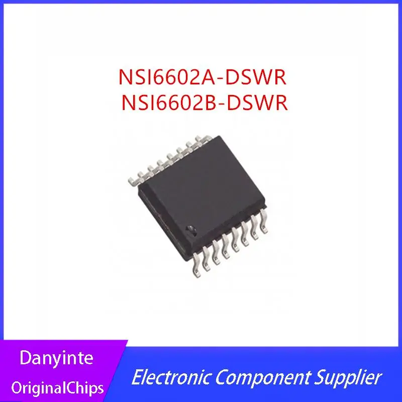 NEW 10pcs NSI6602A-DSWR   NSi66 02AD NSI6602AD  SOIC-16  NSI6602B-DSWR NSi66 02BD  NSi6602BD SOP-16