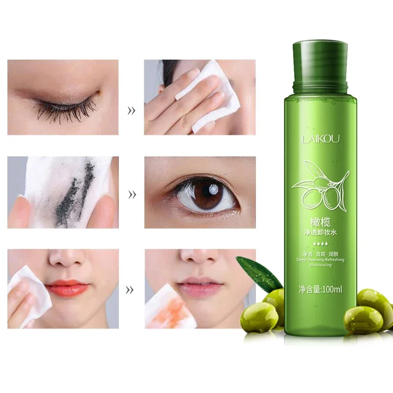 Olijfolie Make-Up Remover Facial Oog En Lip Make-Up Remover Natuurlijke Zachte Diepe Reiniging Gezichtsreiniger Maquillajes Gezicht Schoon