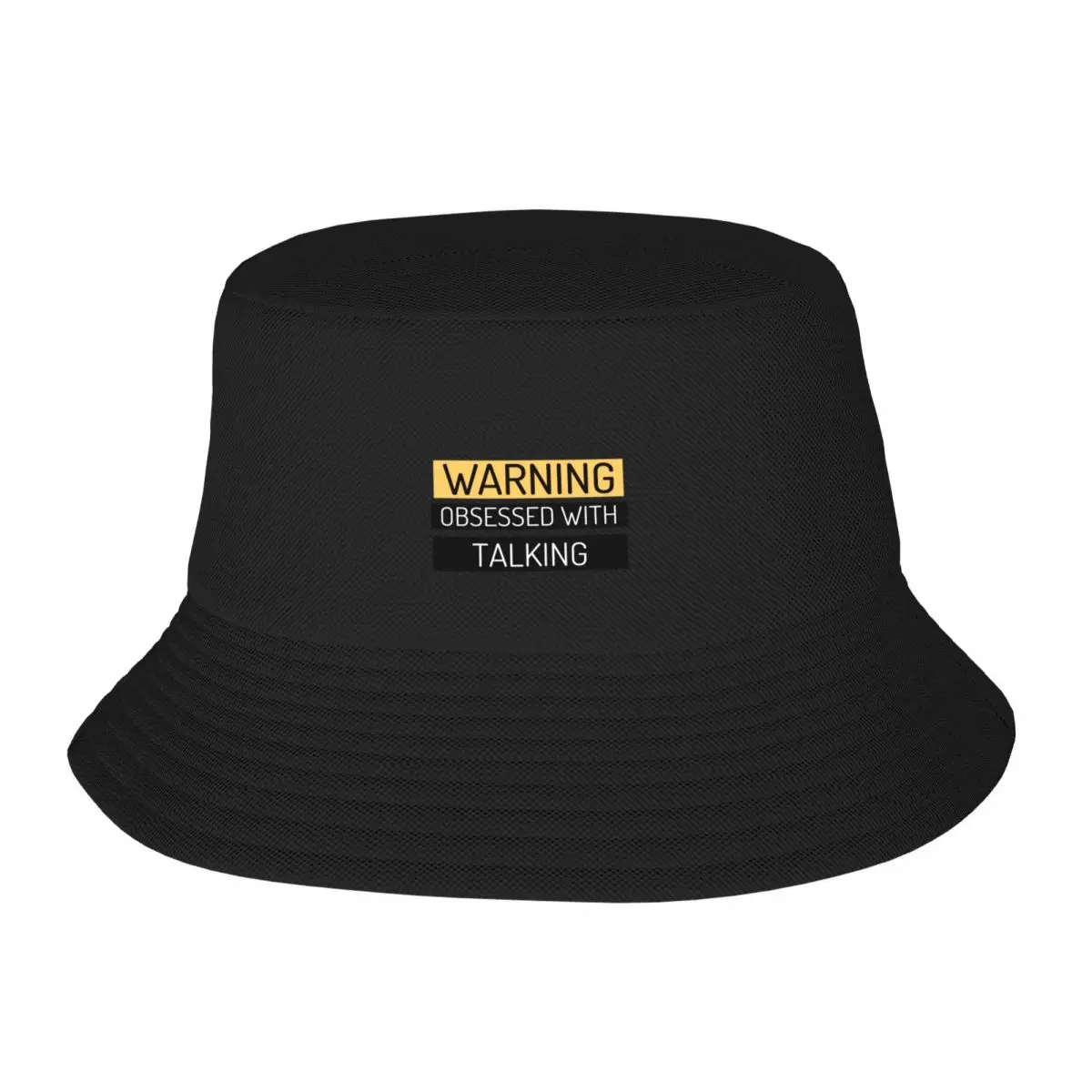 Warning! Obsessed with Talking Bucket Hat Fashion Beach Gentleman Hat Mens Caps Women's