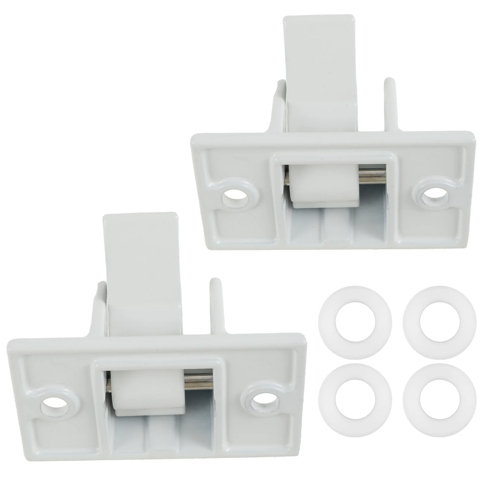 

2PCS/Set RV Awning Bottom Mounting Bracket Steel Awning Arm Mounting Bracket Replacement Waterproof White Awning Bottom Mounting
