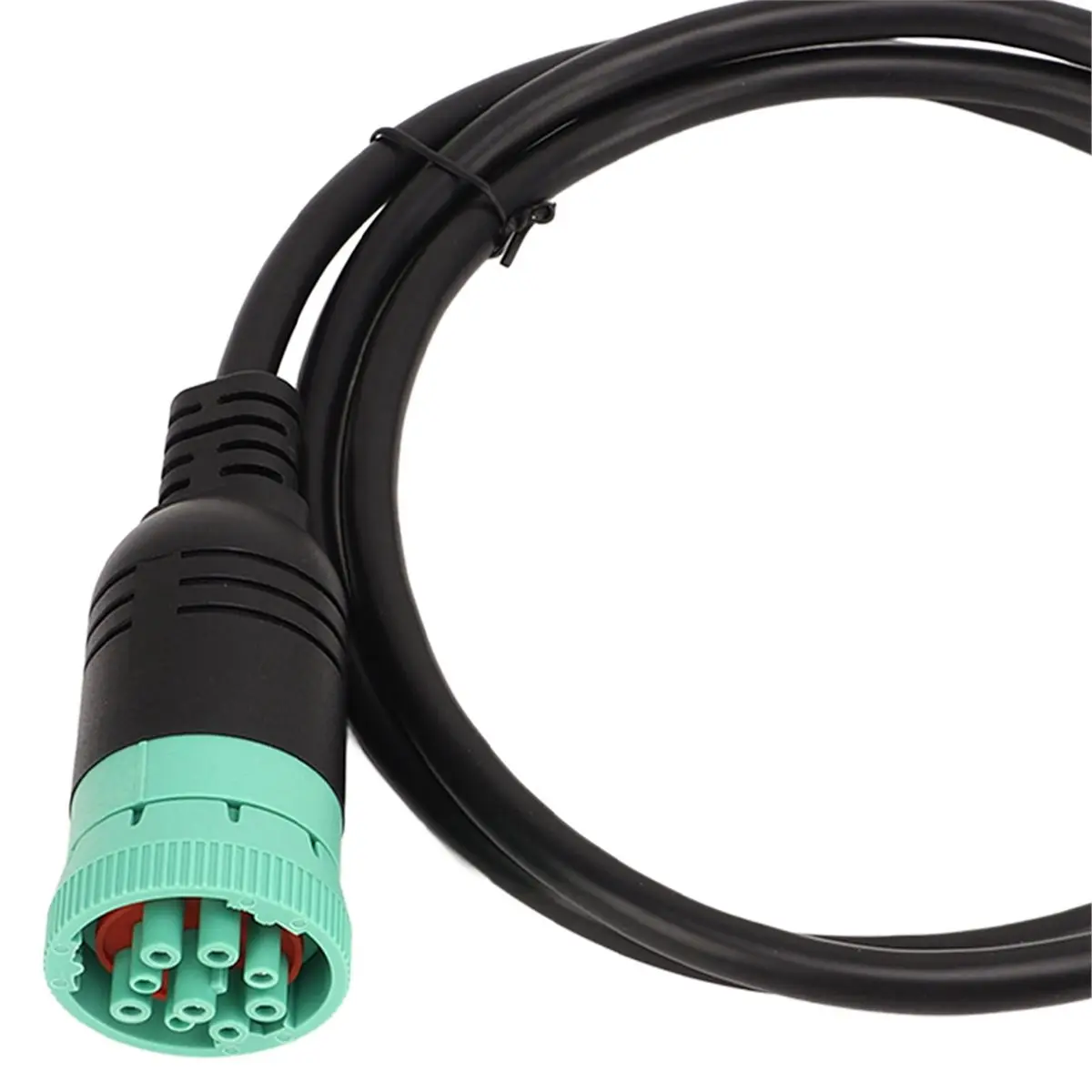 Compatible 9pin Male to Open Plug Diagnostic Cable for Vehicle Precise Manufacture High Stability Compatible for J1939