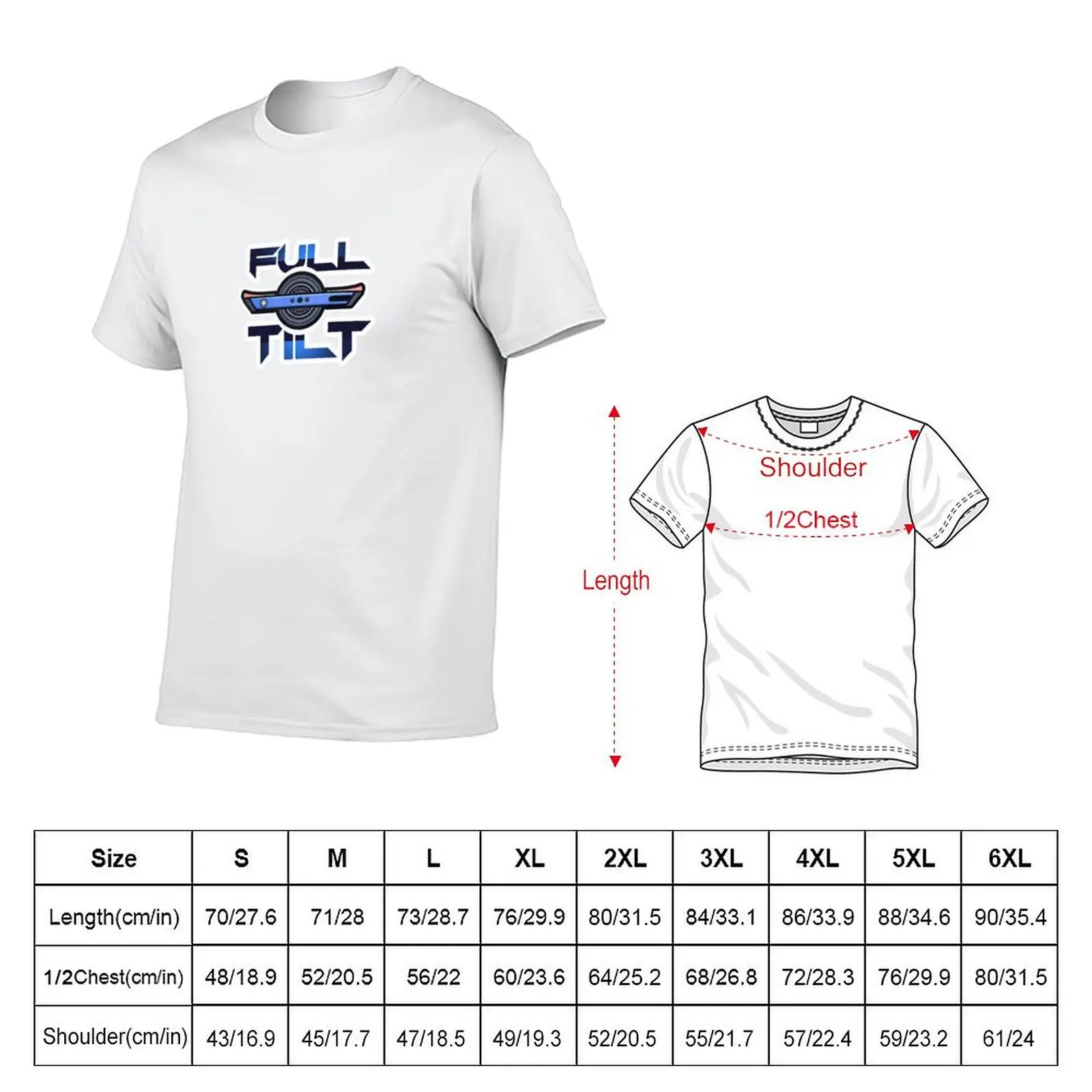 One wheel Full Tilt T-Shirt t shirts for man graphic tees t shirt man luxury T-Shirt