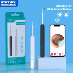 Wireless WiFi Ear Pick Otoscope Camera Borescope Luminous Ear Wax Cleaning Teeth Oral Inspection Health Care Ear Cleaner