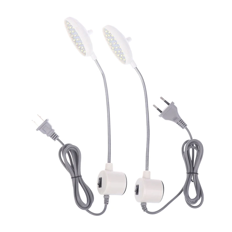 Imagem -02 - Dimmable Lâmpada Led para Máquina de Costura Lâmpada Gooseneck com Montagem Ímã Iluminação da Máquina de Costura Luzes de Trabalho 21led ue e Eua