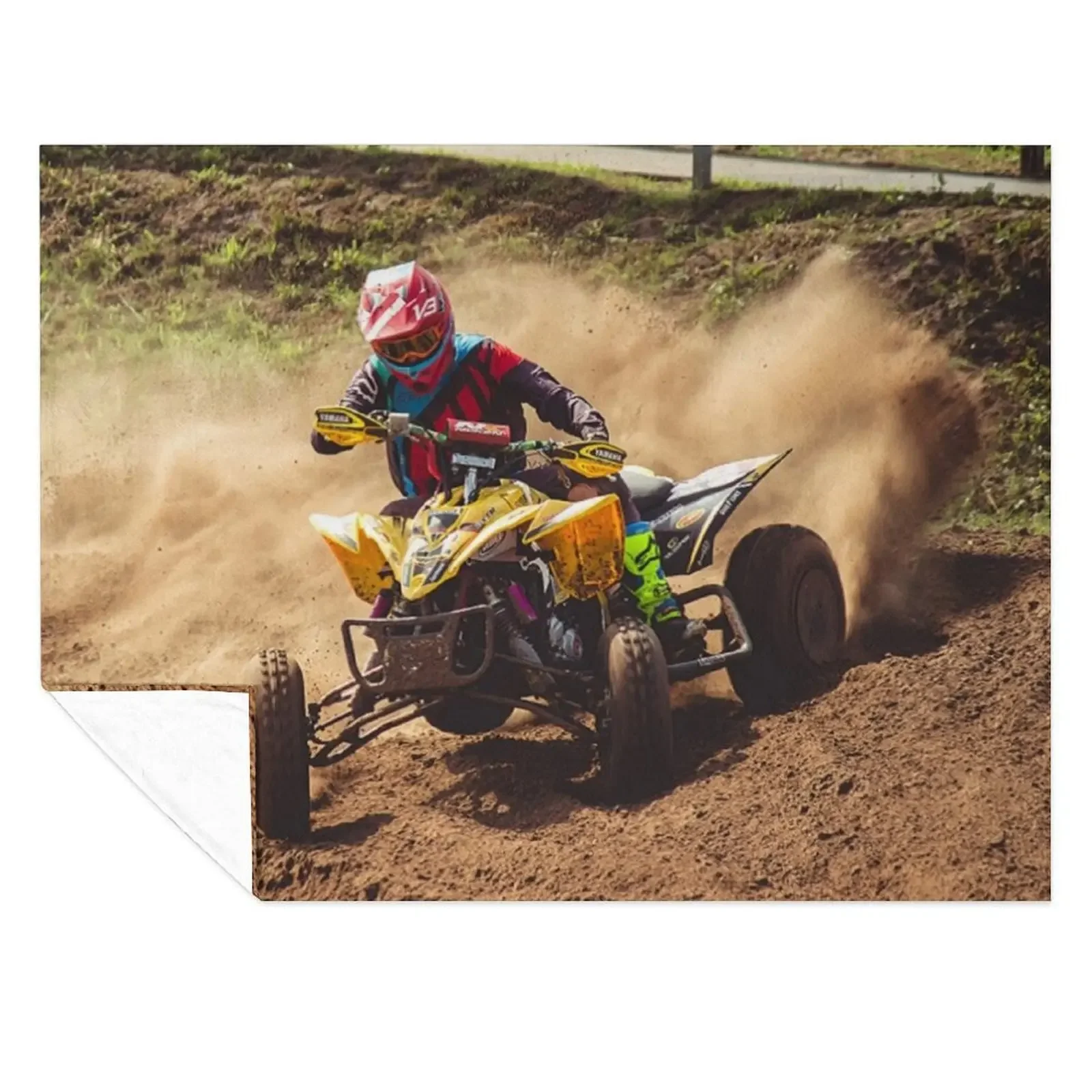 

Quad 4 wheeler ATV Racing Throw Blanket Sofa Quilt warm winter for babies For Sofa Thin Blankets