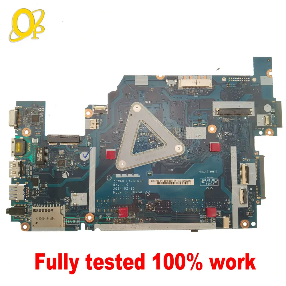 Z5WAH LA-B161P Mainboard for Acer Aspire E5-531 E5-571 E5-571G laptop motherboard with i3 i5 i7 CPU DDR3 fully tested