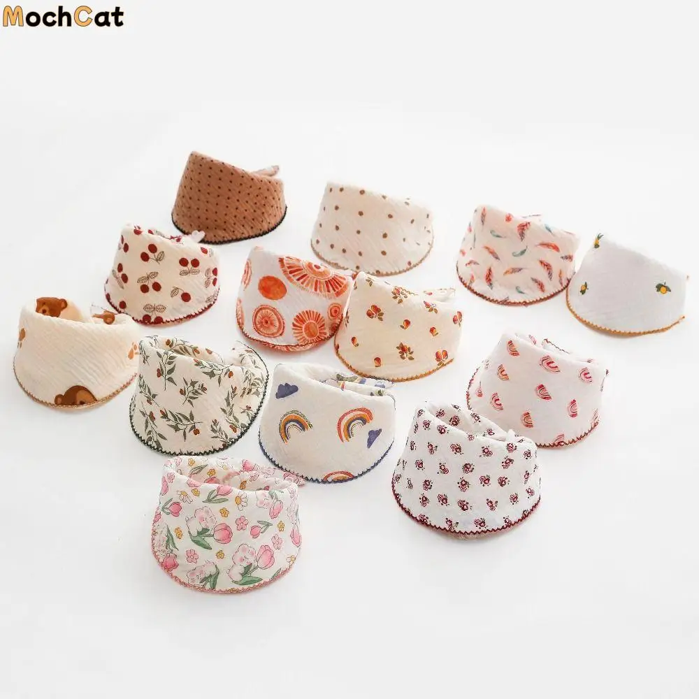 

Button Drool Stuff Bibs Feeding Drool Bibs Feeding Apron Burp Cloths Korean Style Cotton Bibs Saliva Towel Baby Muslin Bibs