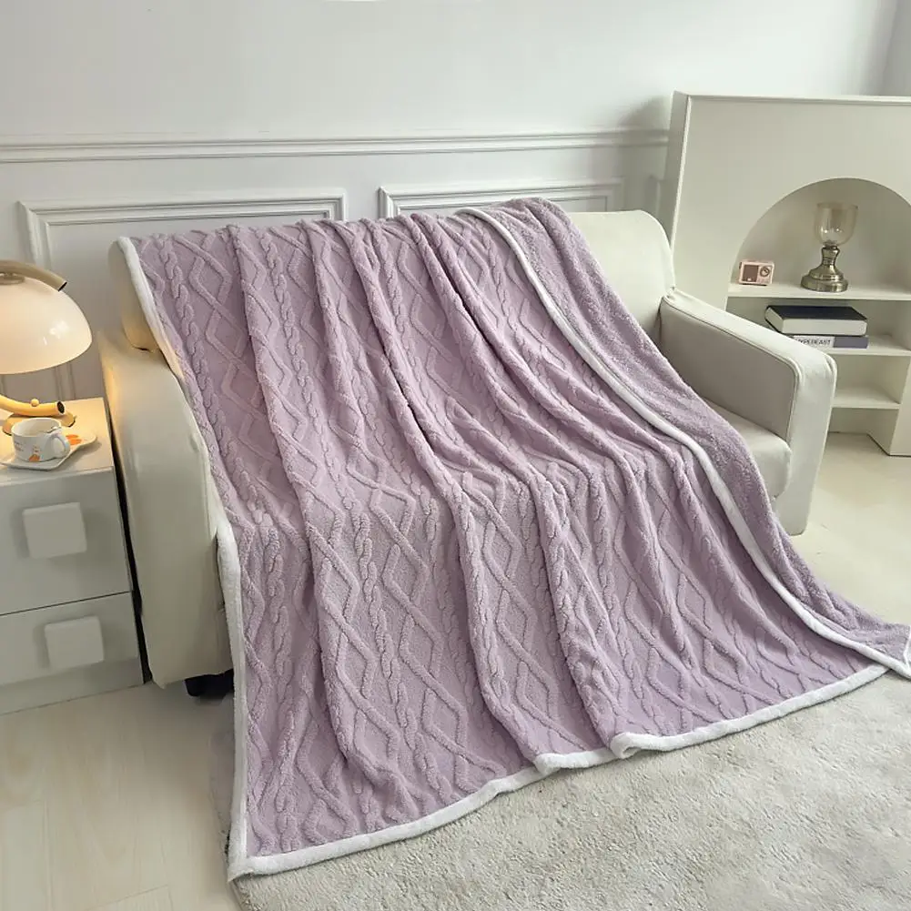 Single-Layer Coral Fleece Blanket, Lightweight & Multi-Purpose Blanket Bed Cover,For Living Room Sofa Cover, Nap Blanket1pc