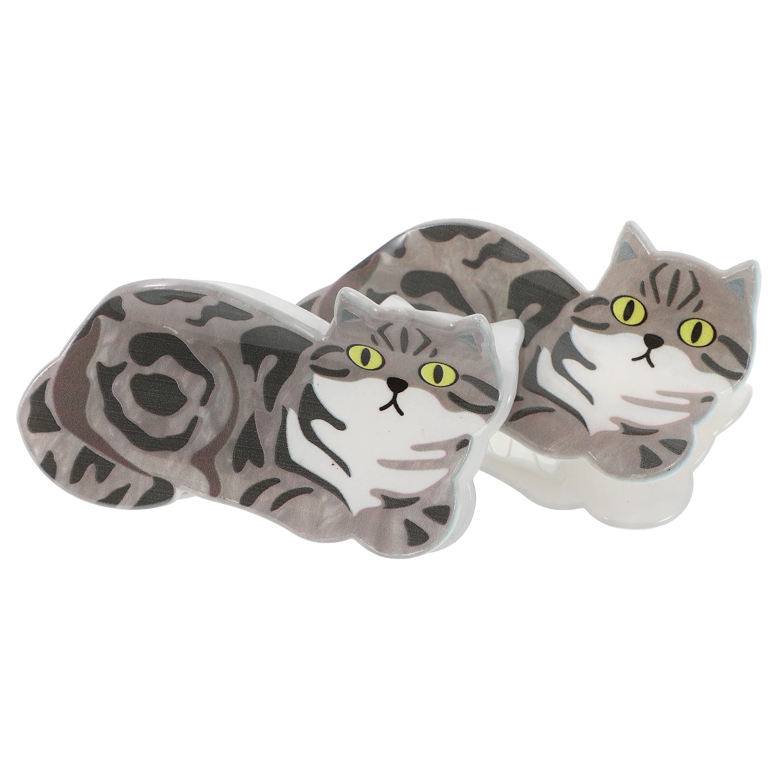 

2pcs Cat Hair Claw Clips Cute Small Decorative Hairpins For Girls Women Stylish Elegant Accessories For Thick Curly Fine