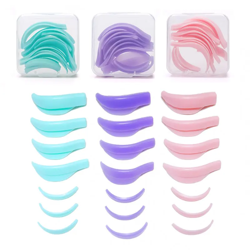 

4/5/7 Pairs Silicone Eyelash Perm Pad Lashes Lifting Kit Rods Shield Recycling 3D Eyelash Curler Makeup Tools