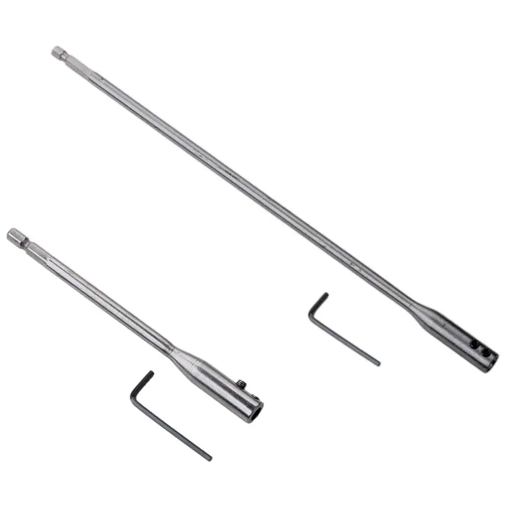 

Steel Drill Bit Extension Set Heavy Duty Long Handle Hex Rod Shank Conversion Rod Extension for Furniture Construction