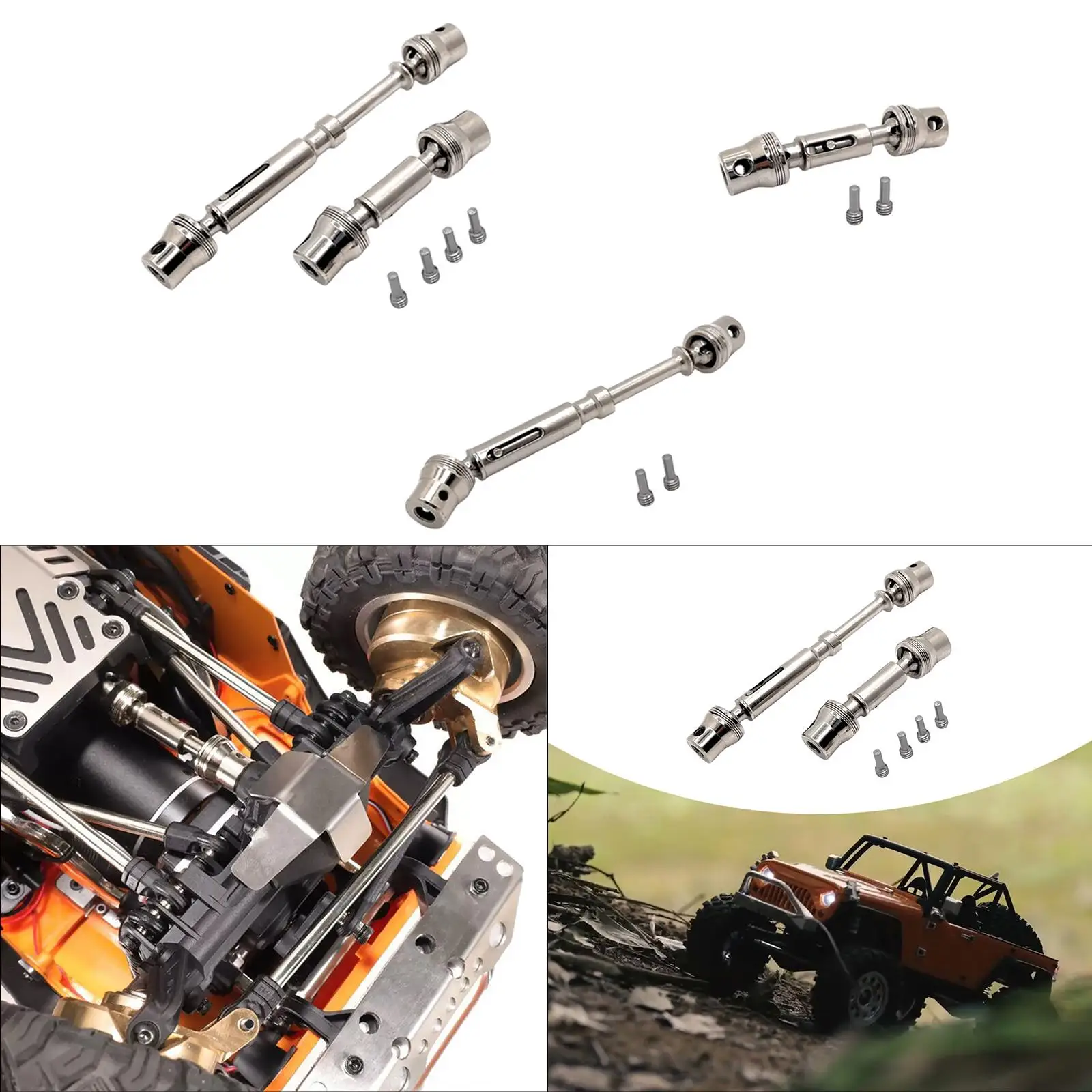 

RC Car Drive Shaft Easy to Install Professional High Performance Sturdy Iron Adjustable Upgrade Part Accessories for 1/12 H12Y+