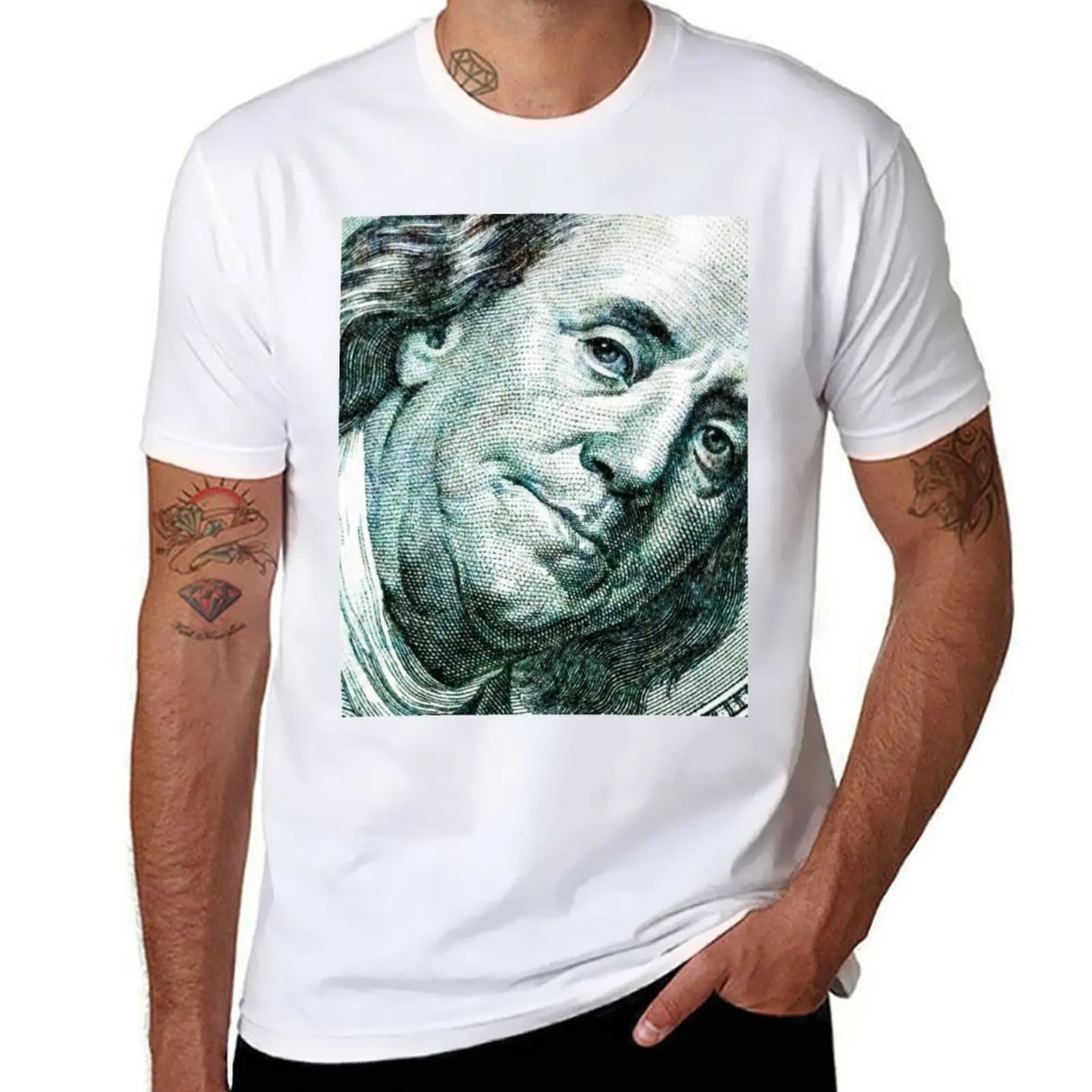 

Benjamin Franklin T-Shirt man t shirt fashion shirts anime street wear t shirts men