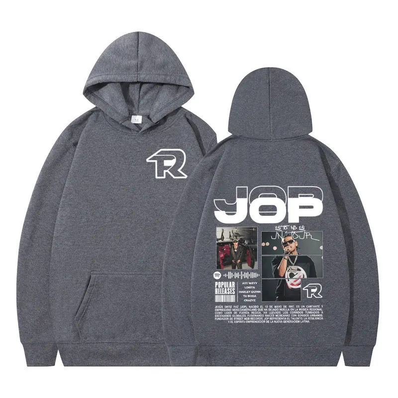 Рэпер Fuerza Regida Album 2025, толстовка с рисунком для мужчин и женщин, пуловер в готическом стиле в стиле панк, зимние толстовки с капюшоном в стиле хип-хоп с длинными рукавами, топ