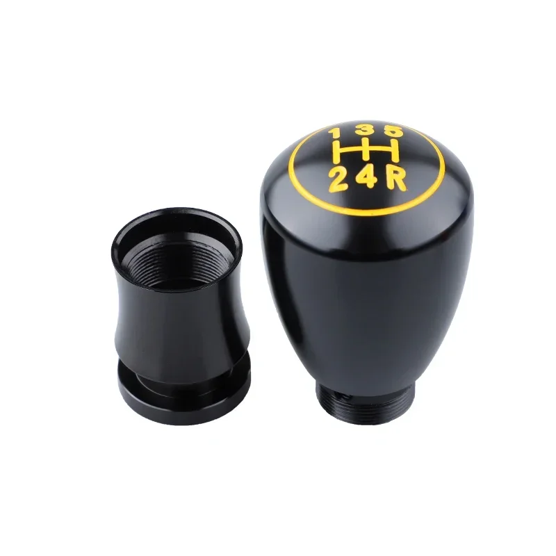 Universal 5-speed manual universal gear shift head aluminum alloy gear to refit the car with gear shift head