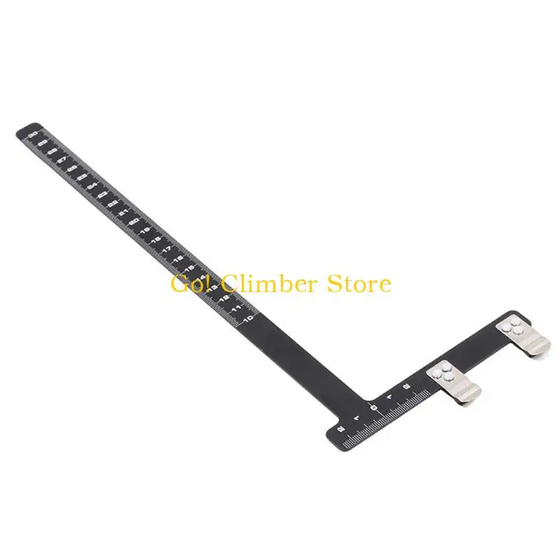 Q84C الرماية القوس مربع L الحاكم الألومنيوم أداة قياس سبيكة الصيد القوس السهم #1