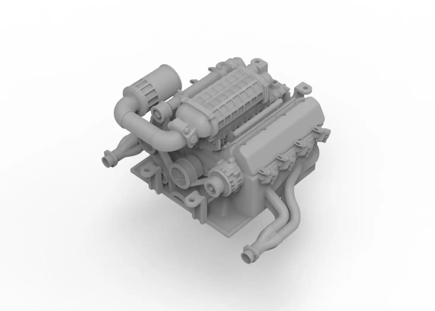 Kit de actualización de motor Knight Customs V8 para coche trepador de control remoto 4WS 1/10, productos Vanquish, accesorios ópticos H10