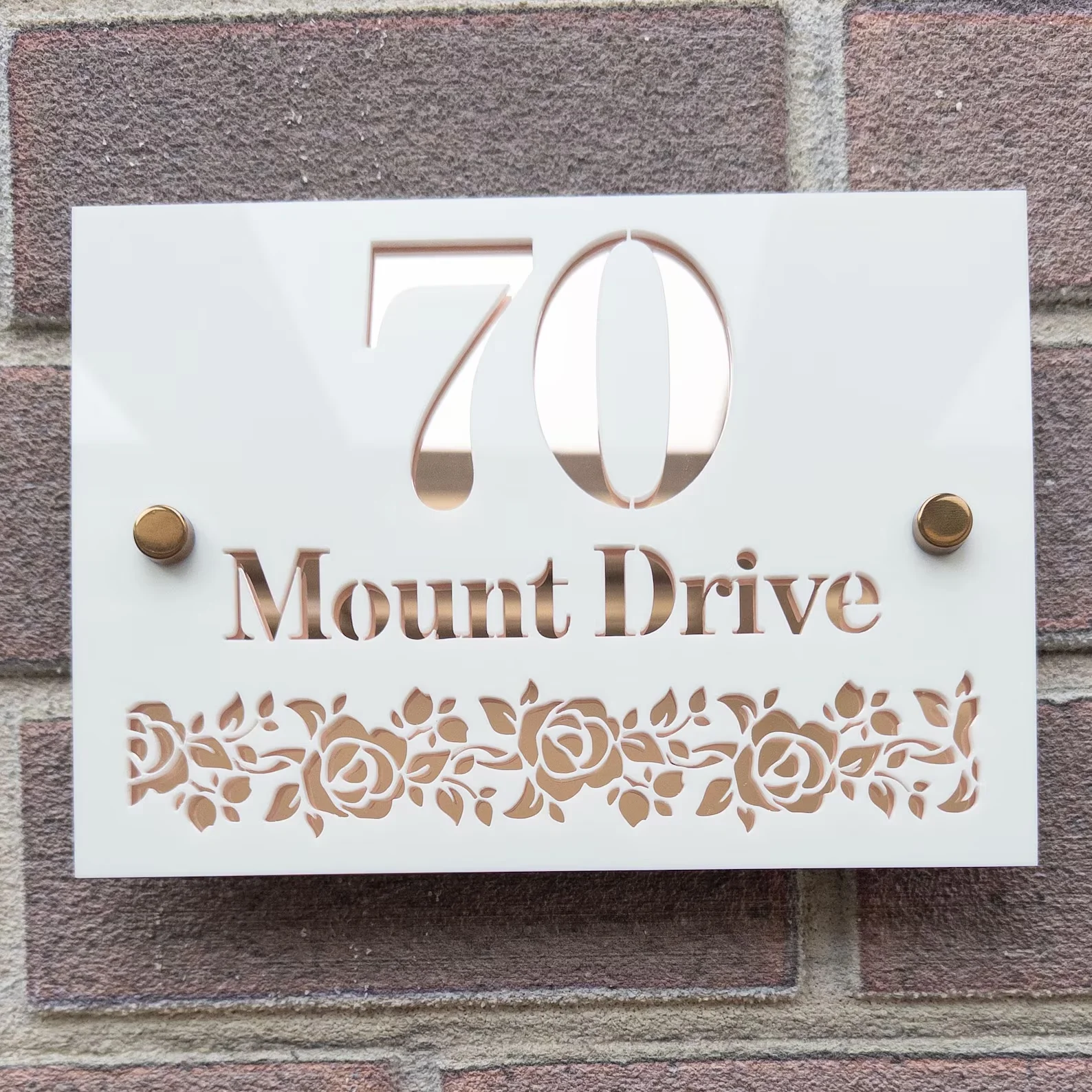 جديد رقم المنزل تسجيل لوحات جدار المنزل قطع الليزر مات رمادي داكن الاكريليك رقم منزل جديد هدية شخصية عنوان اللوحة