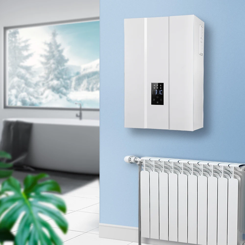 Wall-hung Electric Combi Boiler HVAC System For Floor Heating And Domestic Hot Water