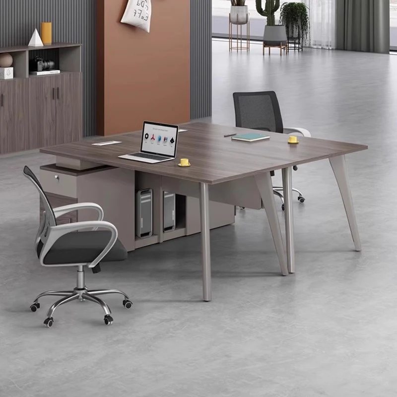 

Standing Wooden Office Desk Modern Computer Display Organizers Shelves Office Desk European Minimalist Tavolino Lounge Furniture