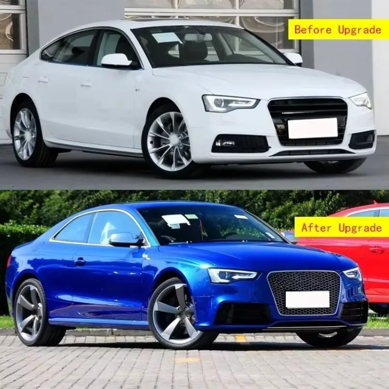 New style Car Accessories 2 and 4 Door A5 S5 B8.5 13-16 Upgrade RS5 Body Kits Front Rear Bumper Grille Front Lip Body Kit for Au view 4