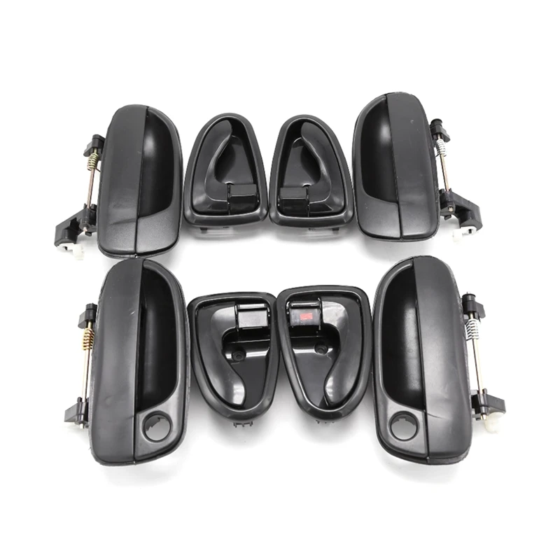 

4Pcs Exterior Door Handles +4Pcs Interior Door Handles For Hyundai Accent 2000-2006 8265025000 8261022001