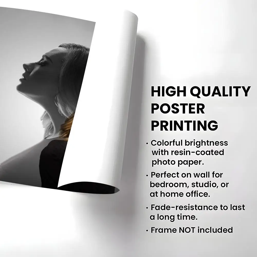 R&B Singer A-Adele Poster Room Wall Art Decor Waterproof Stickers For Home Bar Bedroom Decoration