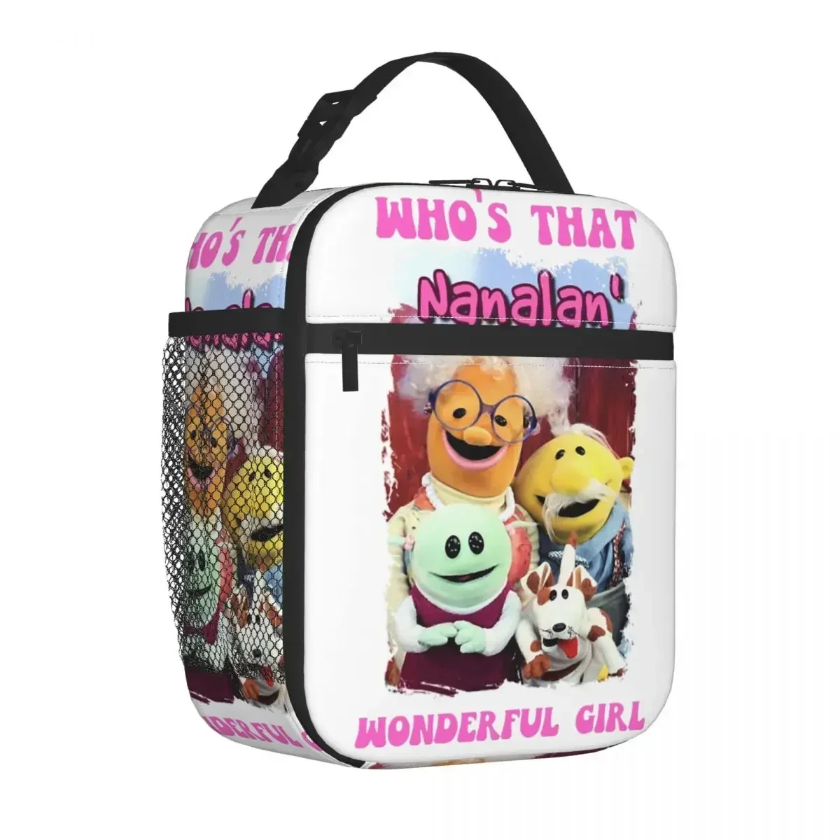 Nanalan Who's That Wonderful Girl Insulated Lunch Bag Meal Container Cooler Bag Tote Lunch Box Beach Travel Food Storage Bags