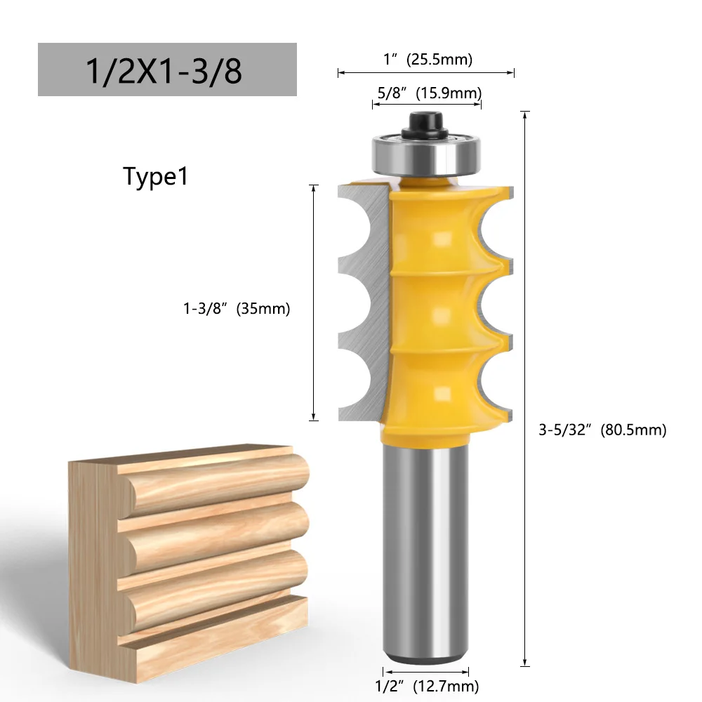 1/2 handle three bead trimmer three ball trimmer Woodworking milling cutter line knife router factory direct