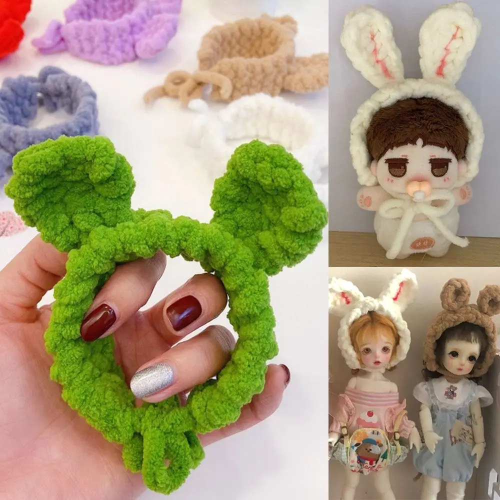 

Knitted Woolen Headwear for 17cm Doll Hair Loop Cute Mini Hairband Doll for 1/11 Obitsu 11 Ob11 Dolls Clothes Accessories