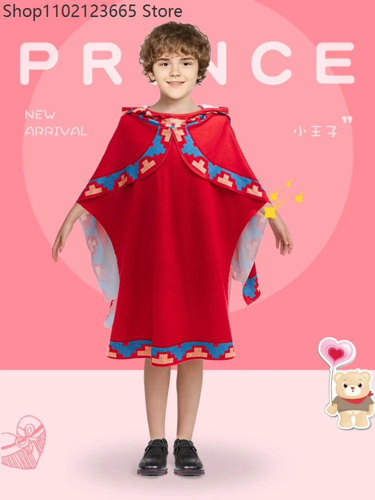 

Super Cosplay Hooded Cloak Costume Halloween Birthday Party Cosplay Cute Ethnic Cape Green Robe Cape Halloween Carnival Outfit