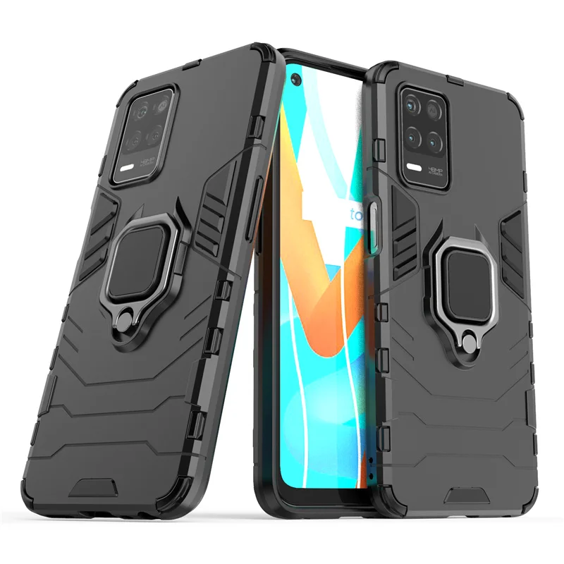 

Phone Case For OPPO Realme Q3 Cover For Realme Q3 Coque Bumper Back Shockproof Magnetic Holder Case For Realme V13 Q3 Q3i Fundas