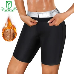 Short de Sauna Amincissant à Compression Thermique pour Femme, Pantalon Court, Taille Haute, Entraînement, Modelage du Corps, Cuisses