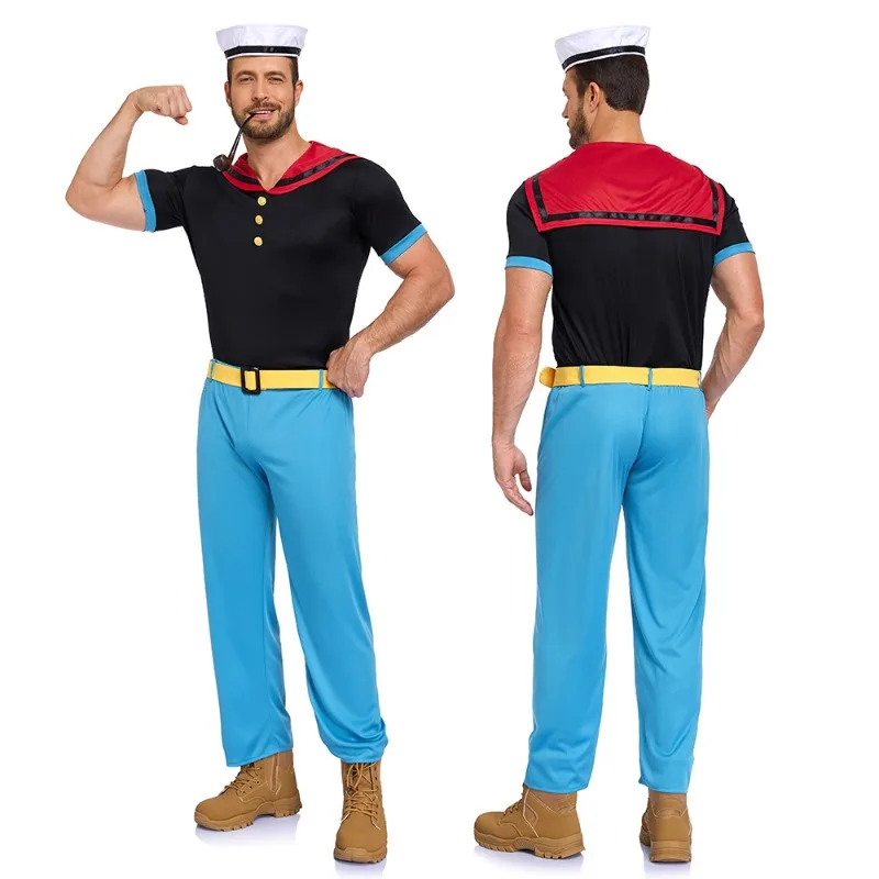 Nuevo Disfraz de Carnaval para Parejas, Trajes Clásicos de Popeye, Disfraces Retro para Fiestas Temáticas, Ropa de Juego de Roles para Adultos, Mujeres y Hombres
