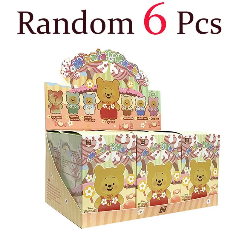 新しいアニメくまのプーさんいたずらパーティー ブラインドボックス ペンダント ディズニー ビニールバッグ ドール おもちゃ フィギュア かわいいペンダント 誕生日 クリスマスギフト