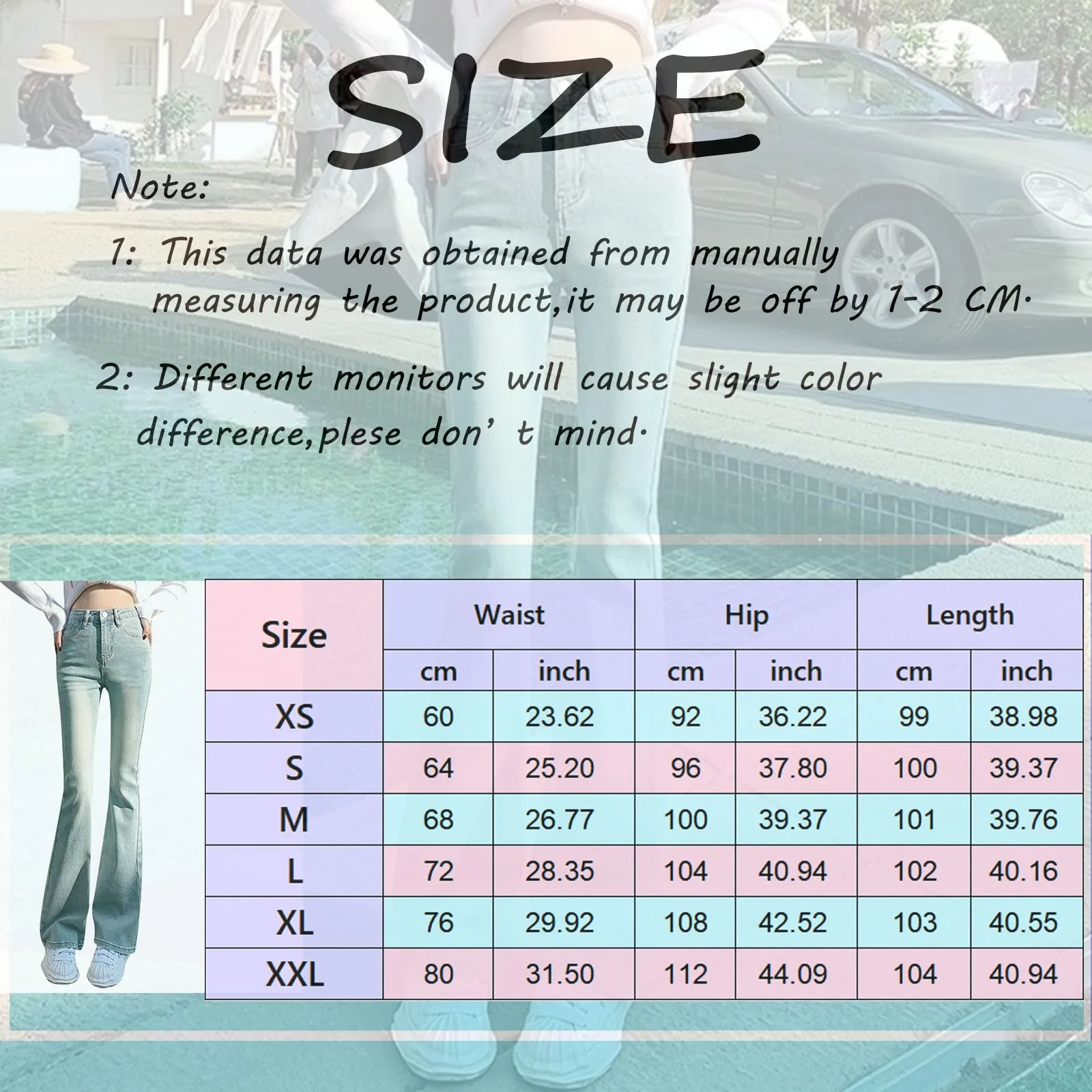 Women's Wide Leg Denim Pants Fashion Light Blue Streetwear Y2K Jeans for Woman Aesthetic High Waist Flared Trousers For Female