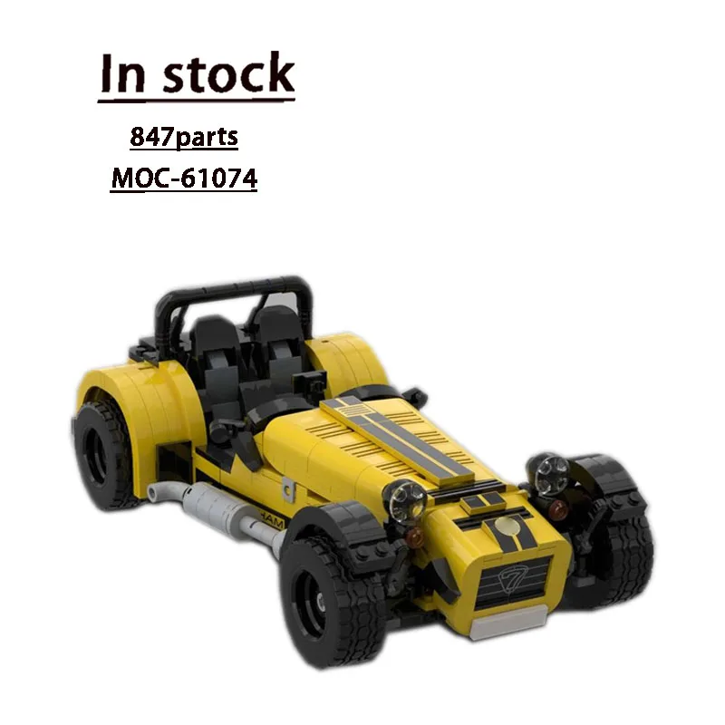 

MOC-61074 маленькие новые классические гоночные блоки суперкар, модель 847 PartsMOC, креативные строительные блоки на день рождения для мальчиков, игрушка в подарок