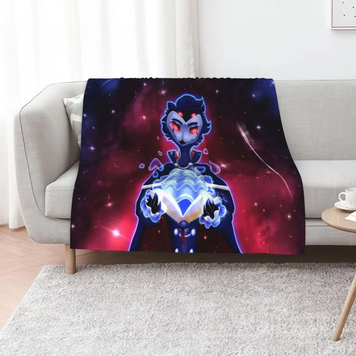 Helluva Boss Stolas Throw Blanket funny gift Blankets For Bed warm for winter Sofas Retros Luxury Brand Blankets