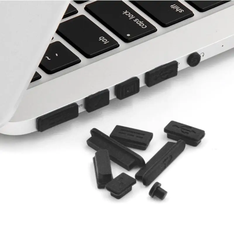 12 Pcs/Set Silicone Anti-Dust Plug Stopper Kit Untuk Macbook Air Pro Retina 11 "13" R2LB