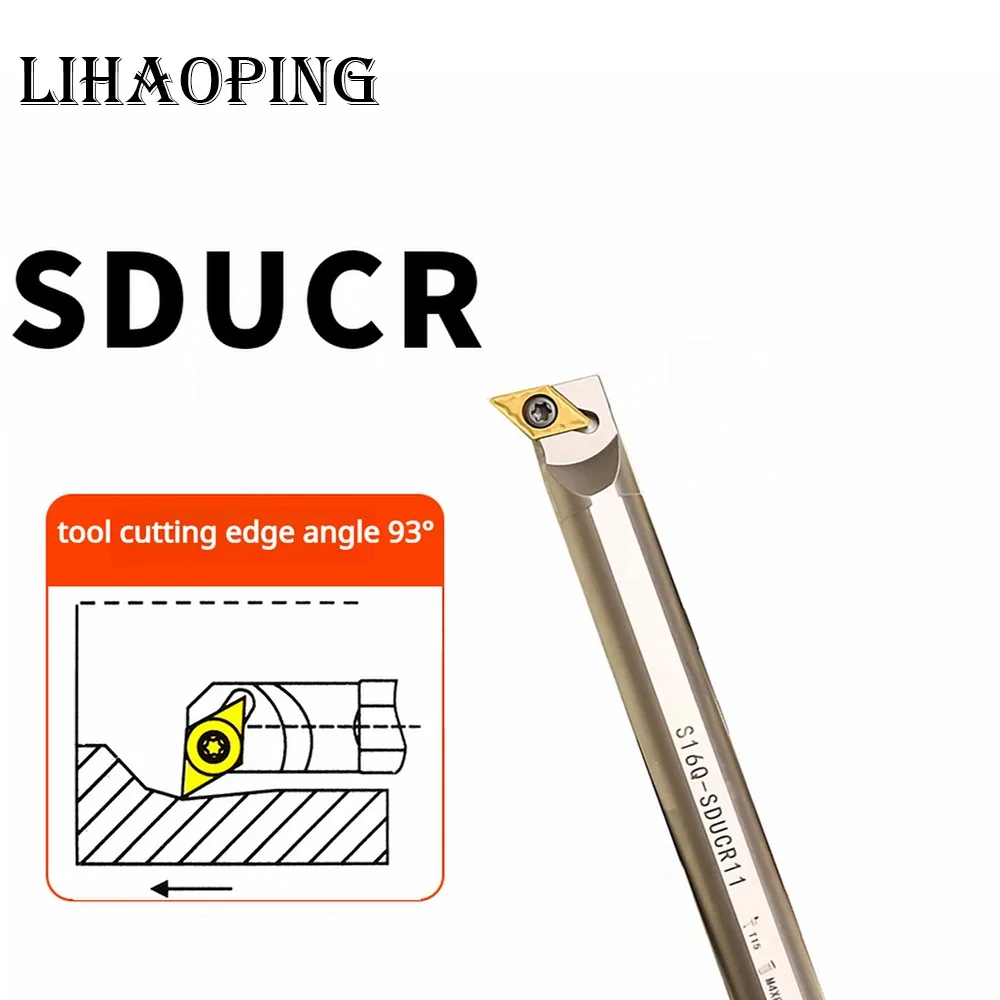 

SDUCR Белый пружинный стальной внутренний держатель инструментов S08K S10K S12M S14N S16Q S20R S25S SDUCR07 SDUCR11 Расточная оправка S08K-SDUCR07